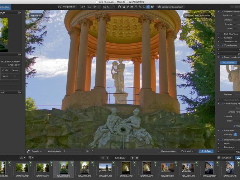 Neu: die Kontrollpunktkorrektur wurde aus der Nik-Filtersammlung integriert.