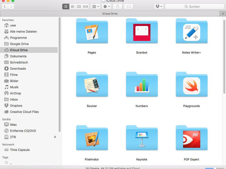 Apples Online-Speicherlösung iCloud Drive wurde 2015 mit OS X 10.10 Yosemite eingeführt.