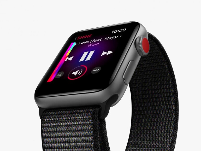 Die Apple Watch momentan mit rechteckigem Display