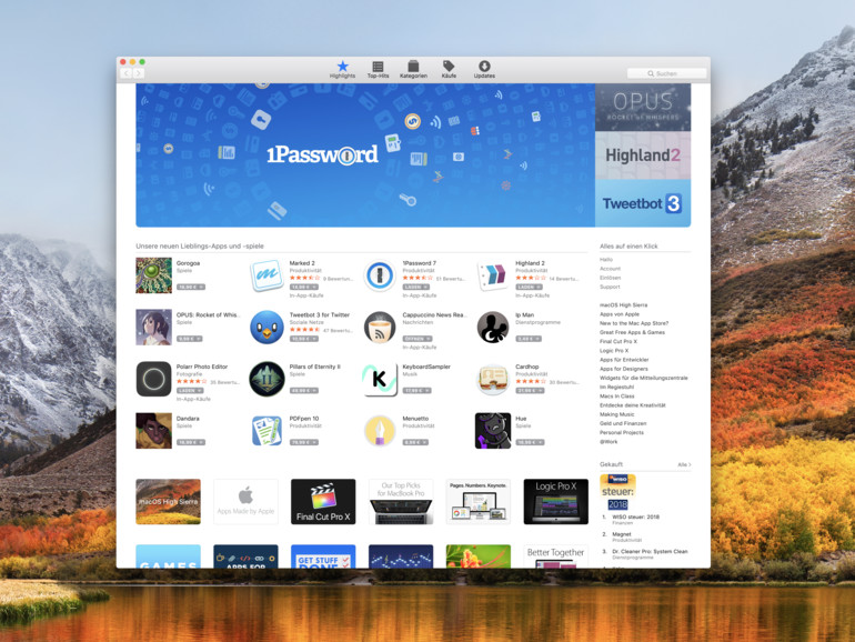 Gleicht Apple den Mac App Store an den iOS 11 App Store an ...