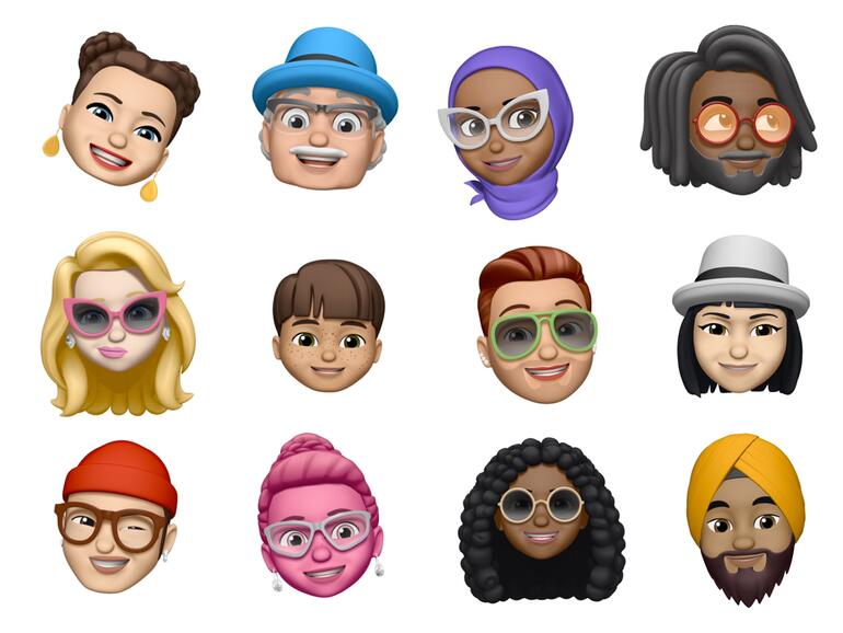 Die neuen Memoji können Sie auch in Facetime verwenden, um mit anderen zu sprechen