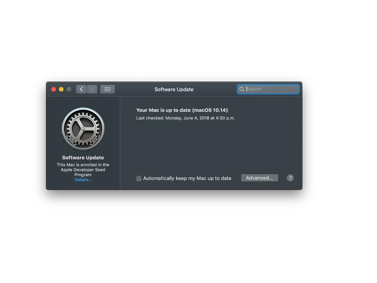 In der ersten Beta von macOS 10.14 sind die Systemupdates wieder in den Systemeinstellungen untergebracht