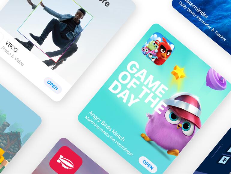 App Store von Apple als Beispiel, wie Inhalte Apps vermarkten