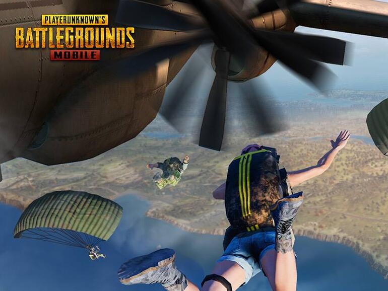 Bis zu 100 Spieler springen mit dem Fallschirm über eine Insel ab