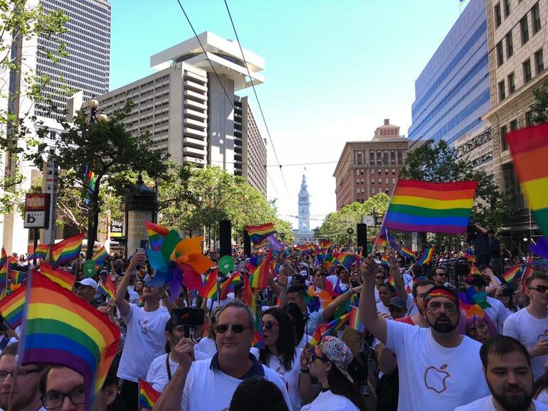 Pride Parade in San Francisco vom 24. Juni 2018