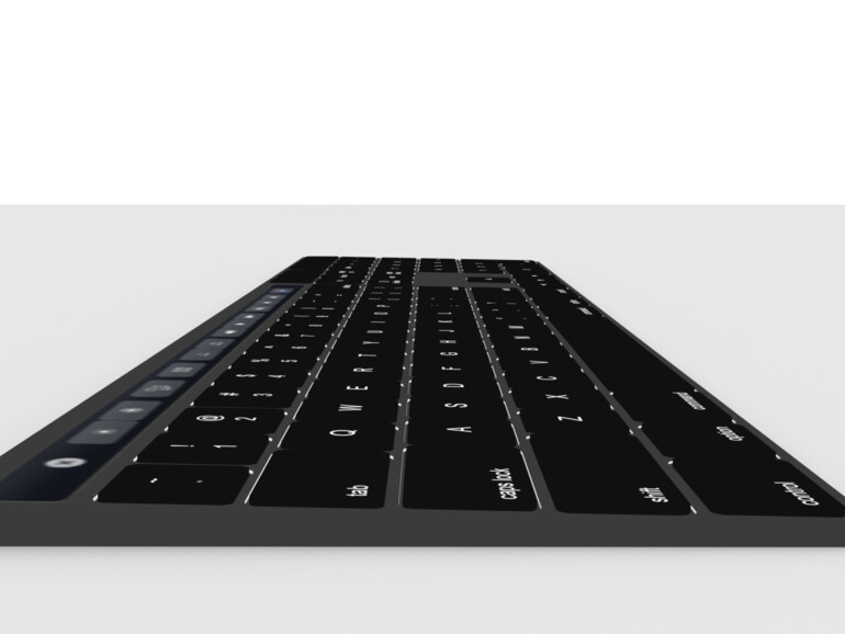 Idee einer Mac-Tastatur mit Touch Bar