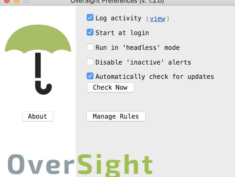 Die kostenlos App Oversight überwacht den Zugriff auf Kamera und Mikrofon Ihres Mac.