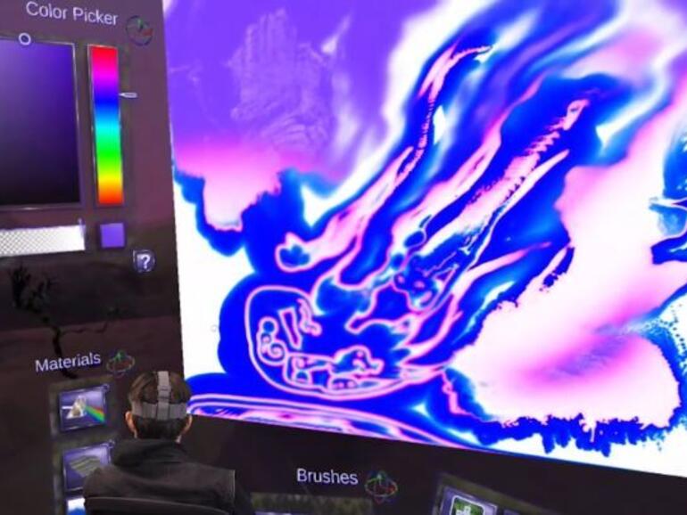 Kreativer Farbauftrag mit Cyber Paint.