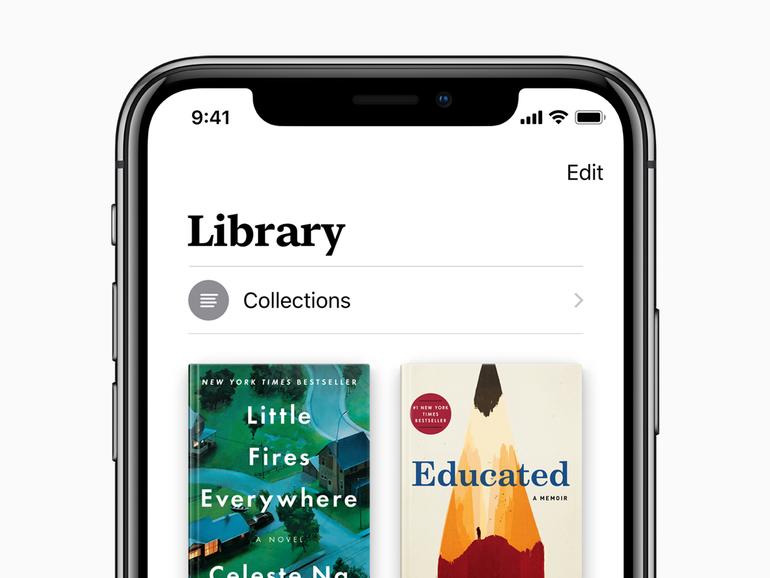 Apple Books auf dem iPhone X in iOS 12
