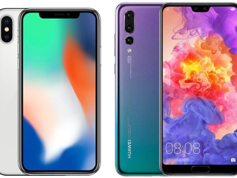 iPhone X gegen Huawei P20 Pro