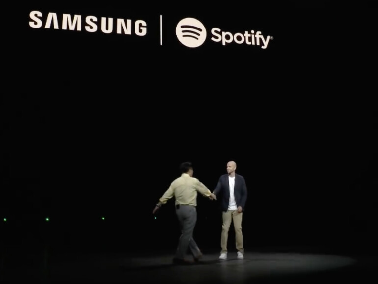 Schulterschluss: Im Rahmen des „Unpacked“-Events in New York haben Samsung und Spotify eine weitreichende Partnerschaft angekündigt.