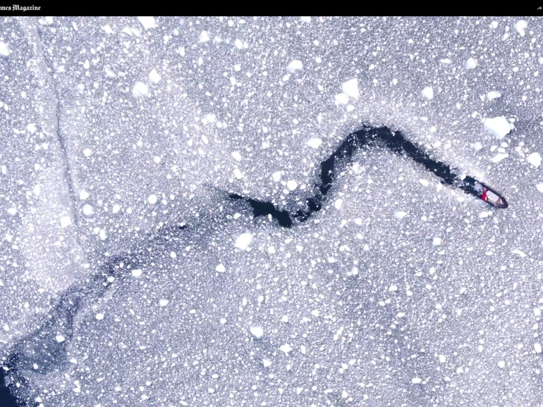 Deckblatt der NYT-Reportage zum Klimawandel, die von Apple verfilmt werden soll.