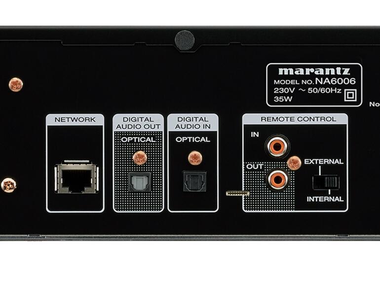 Anschlüsse am Marantz NA6006