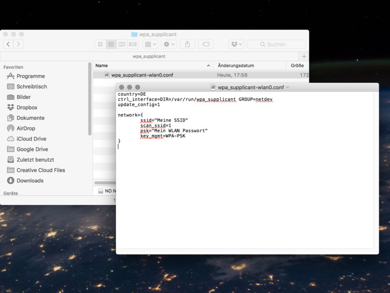 Lediglich die WLAN-Daten müssen Sie noch händisch eingeben, der Rest ist schlüsselfertig.