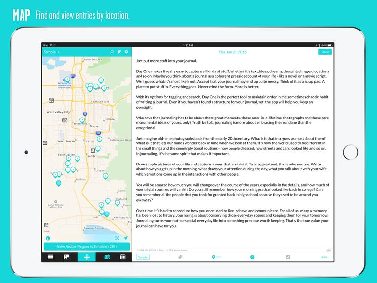 Screenshot aus Day One V3