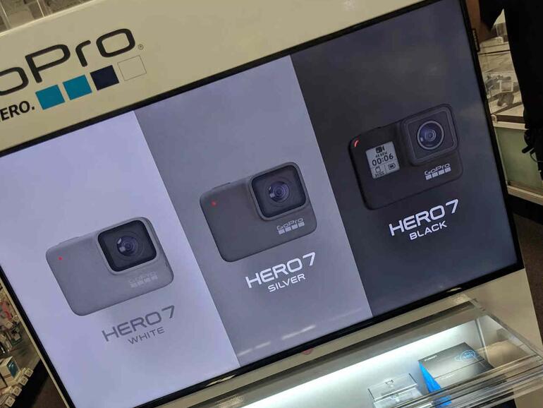GoPro Hero 7: Ein Werbeaufsteller verrät erste Spezifikationen.