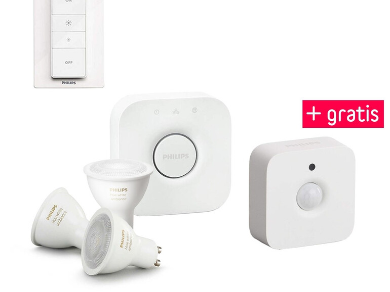 Philips Hue GU10 Starter Kit nebst Bewegungsmelder