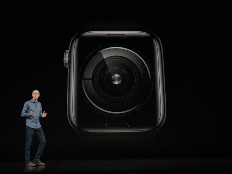Neuer Sensor an der Series 4 Watch erlaubt das Echtzeit-EKG