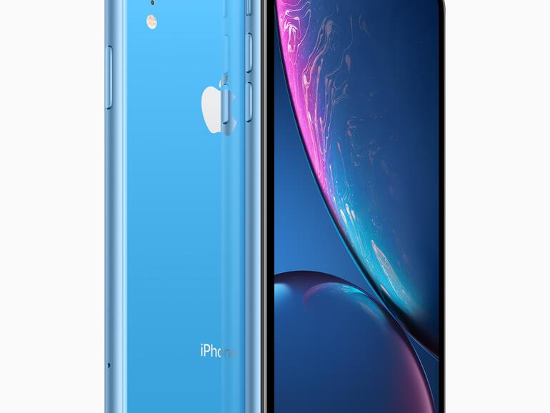 Das iPhone XR in Blau