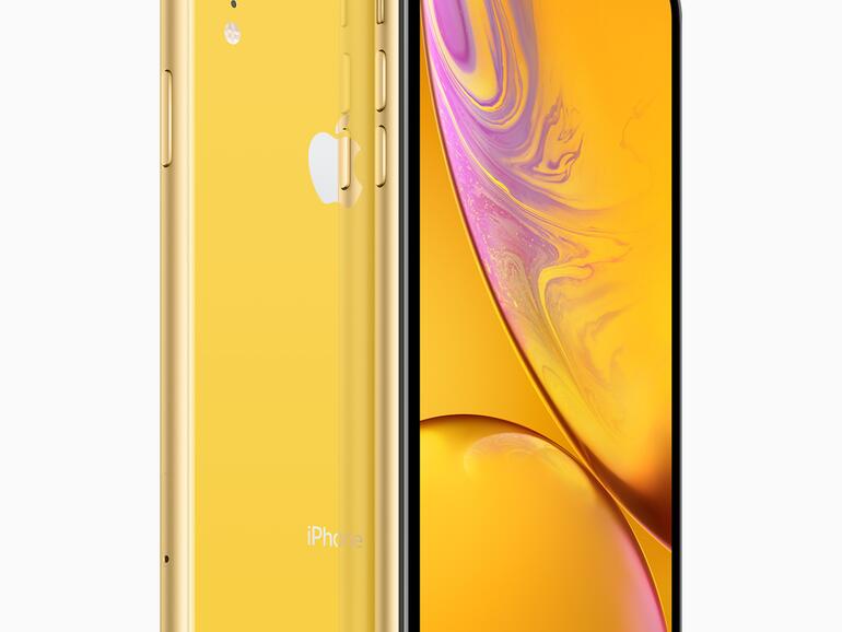 Das iPhone XR in Gelb
