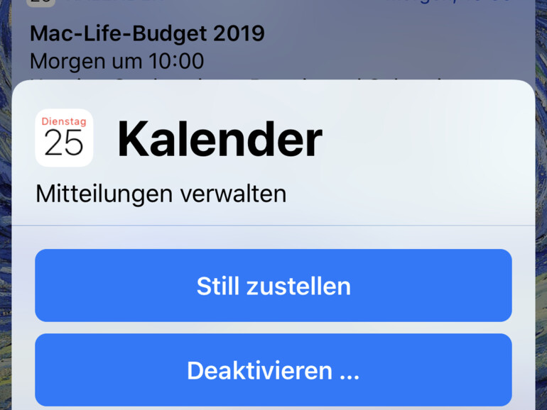Benachrichtigungen können nun direkt im Sperrbildschirm bearbeitet werden.