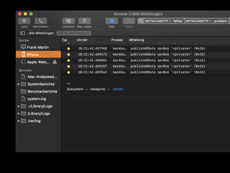 Konsole überprüft nun auch iPhone, iPad oder Apple Watch