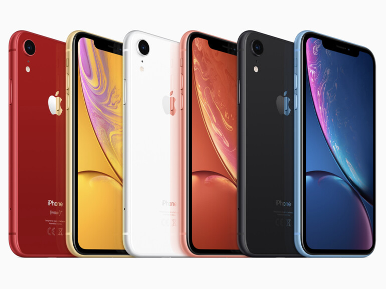 Apple bietet das iPhone XR in sechs Farben an