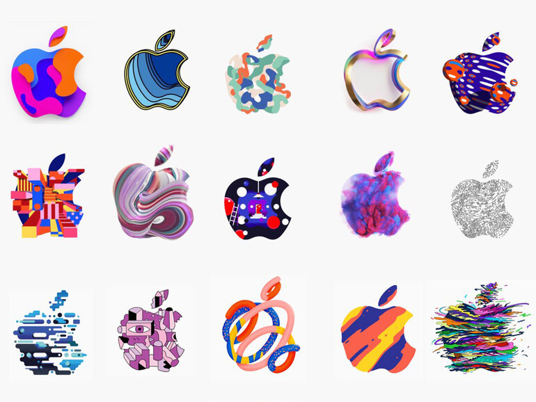 Bisher sind 370 verschiedene Apple-Logos auf den Einladungen gesichtet worden