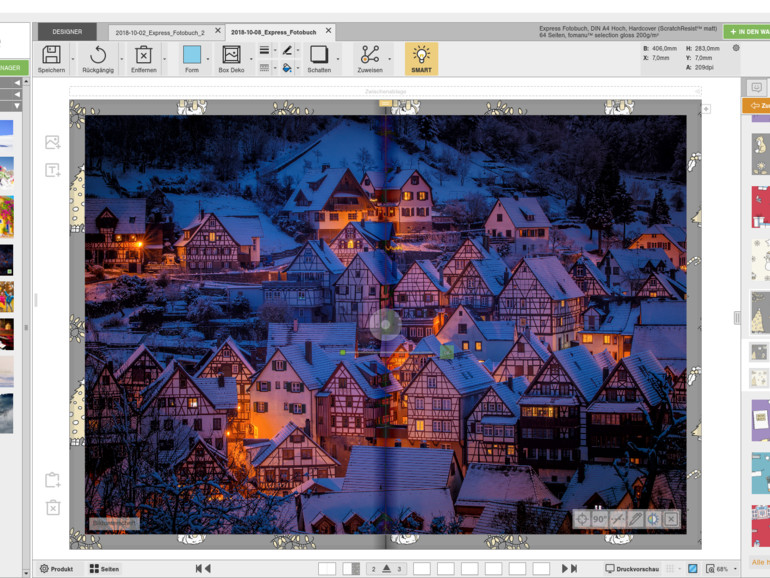 Designer 3 bietet Ihnen für die Gestaltung Ihres Fotobuchs einen riesigen Fundus an professionell gestalteten Vorlagen, Hintergründen, Stickern und Illustrationen an. Dabei werden die Daten erst dann heruntergeladen, wenn Sie sie auf Ihr...