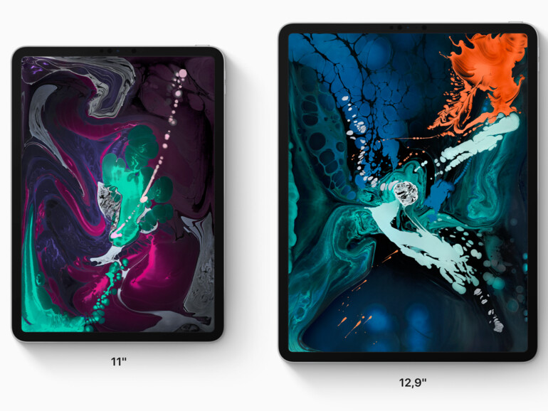 Das Display des kleinen iPad Pro wächst von 10,5 Zoll auf 11 Zoll, das Gerät mit 12,9-Zoll-Display schrumpft dafür.