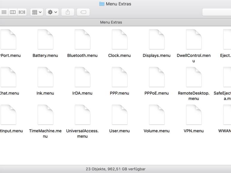 Die in macOS enthaltenen Extras im Systemordner auf einen Blick.
