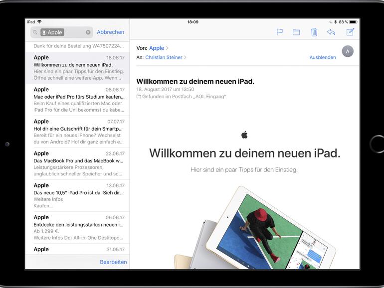 Inbox gruppiert Ihre Mails automatisch nach Themen und Absendern.