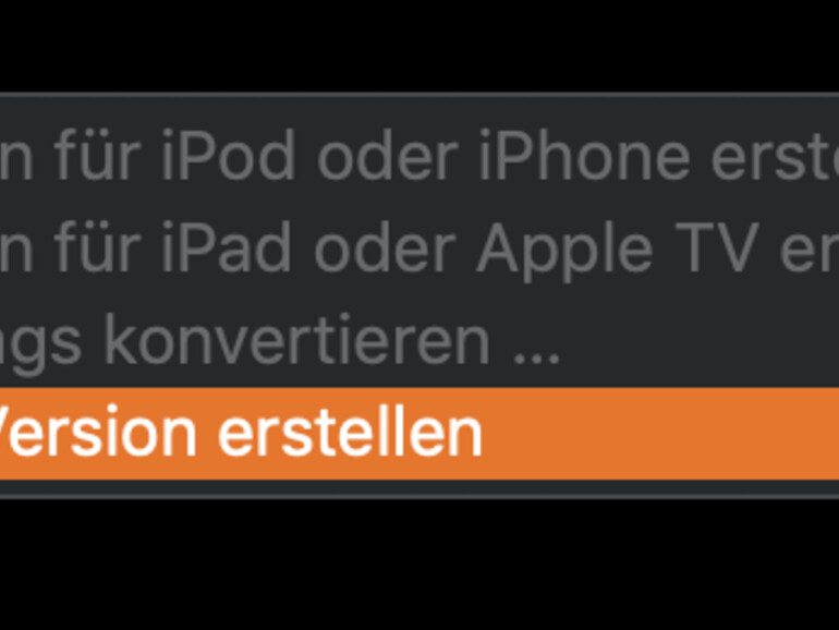 AAC-Version erstellen