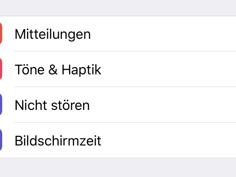 Einstellungen für Töne und Haptik am iPhone