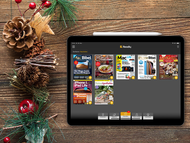 Readly sieht nicht nur auf dem neuen iPad Pro gut aus