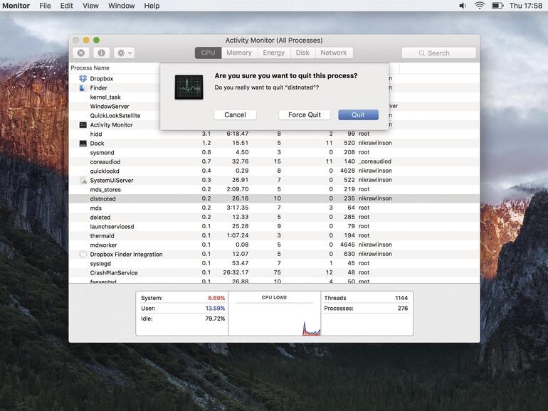 Beenden, aber mit Vorsicht