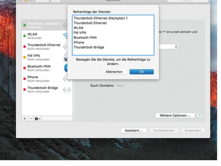 Netzwerkeinstellungen