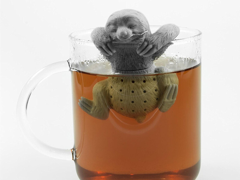 Tee-Ei im Faultier-Design