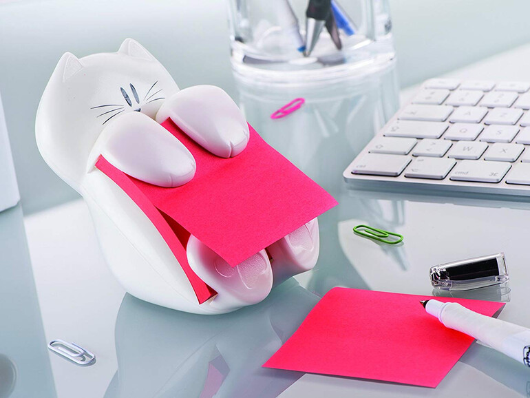 Post-it-Spender in Katzen-Form