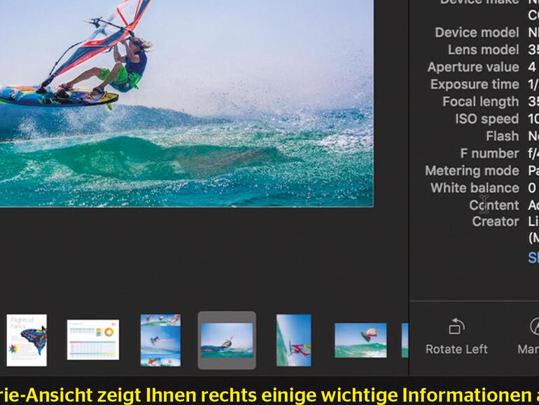 Schnellaktionen im Dateimanager