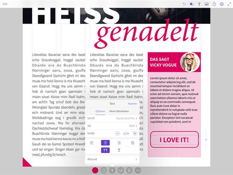 Adobe Comp CC bietet Ihnen zahlreiche Einstellungen für die Textformatierung.
