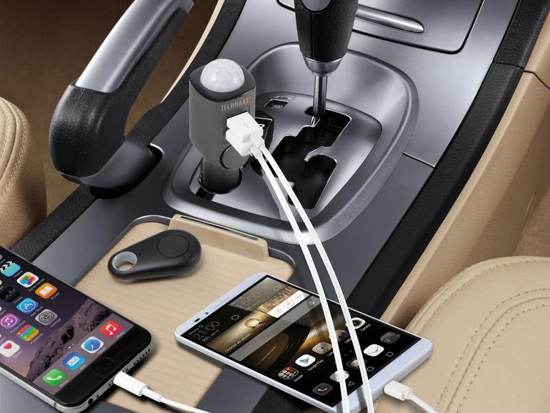 Mit dem Technaxx Autoalarm schützen Sie auch einen Mietwagen im Urlaub.