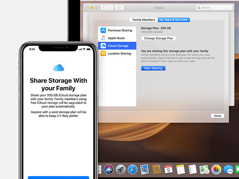 iCloud-Speicher in der Familienfreigabe