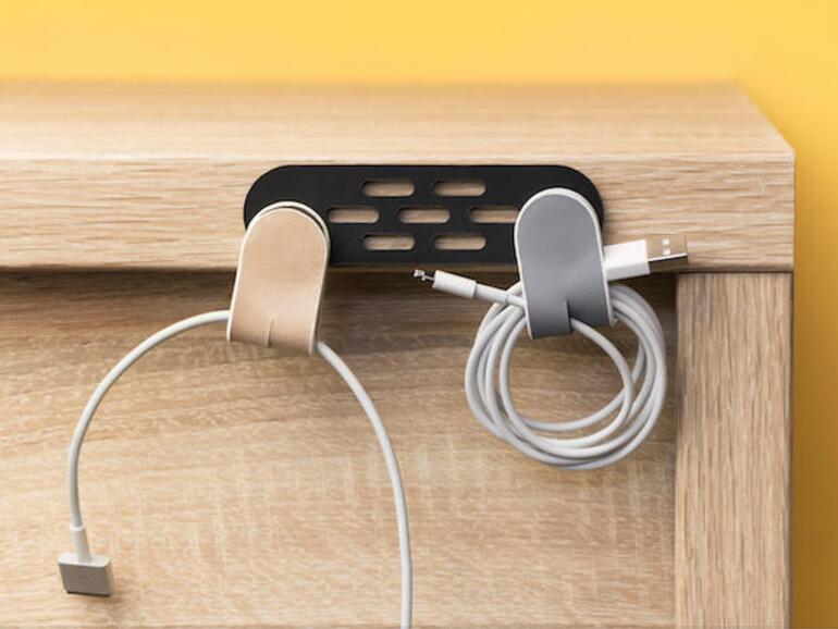 Die magnetischen Klips gibt es in Größen für all Ihre Kabel.