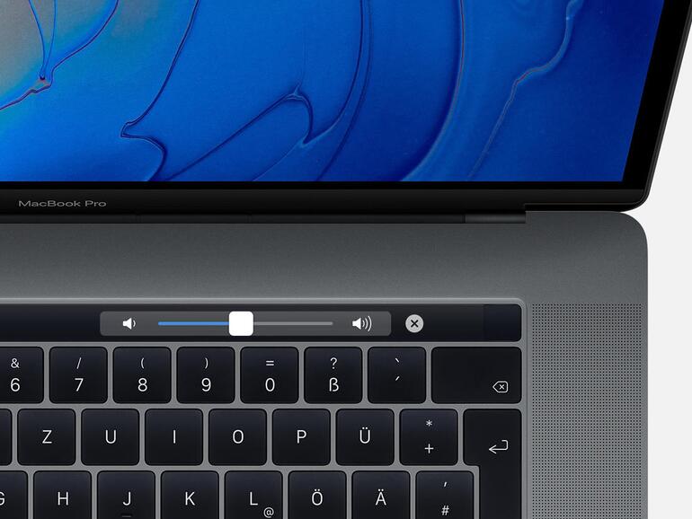 Lautstärke feiner justieren via Touch Bar