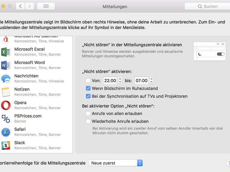Benachrichtigungen deaktivieren