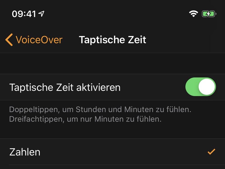 Taptische Zeitansage