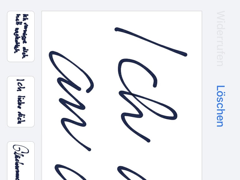 Handgeschriebene iMessages verschicken