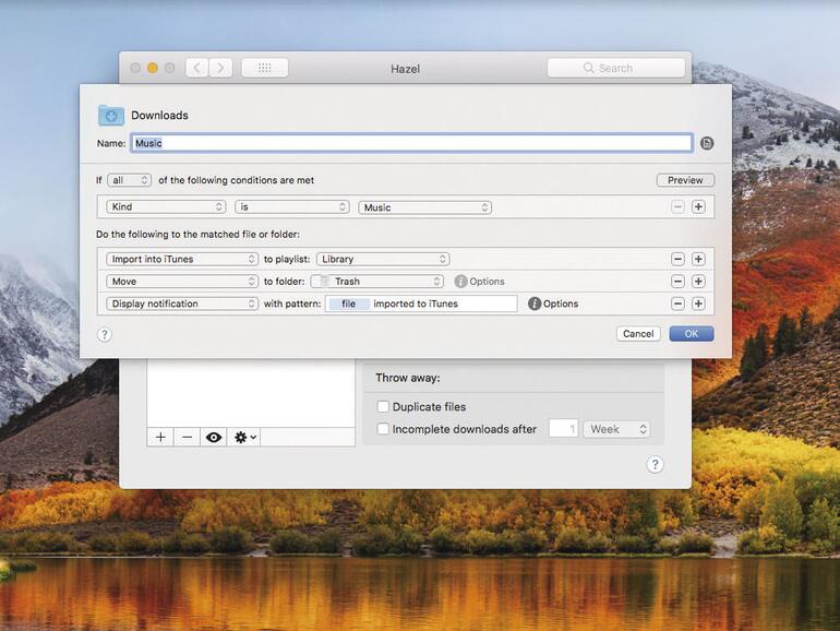 Überlassen Sie Hazel den Mac-Haushalt