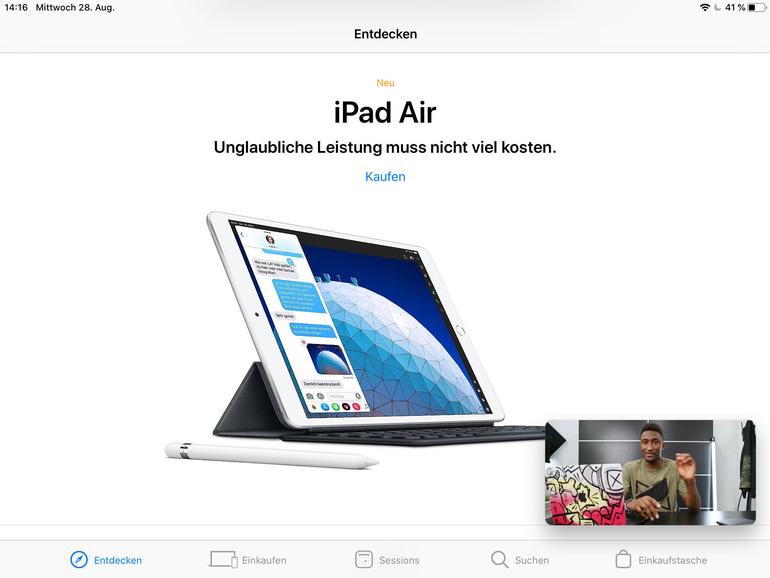 Der Bild-in-Bild-Modus zeigt Videos während der Nutzung anderer Apps an.